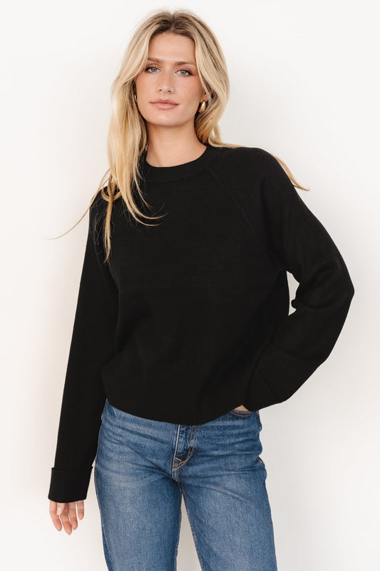 Helena Knit Sweater | Black - Baltic Born