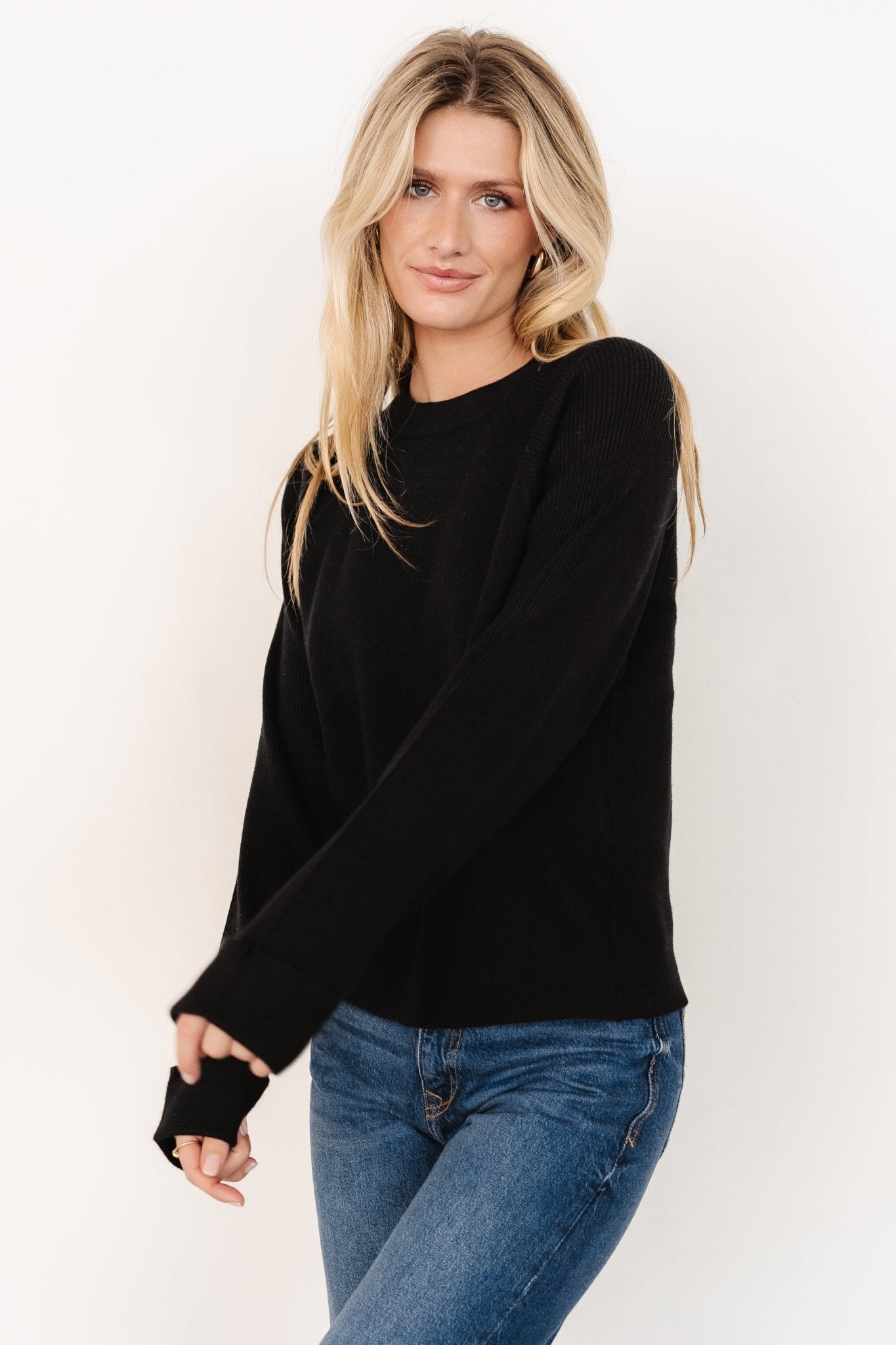 Helena Knit Sweater | Black - Baltic Born