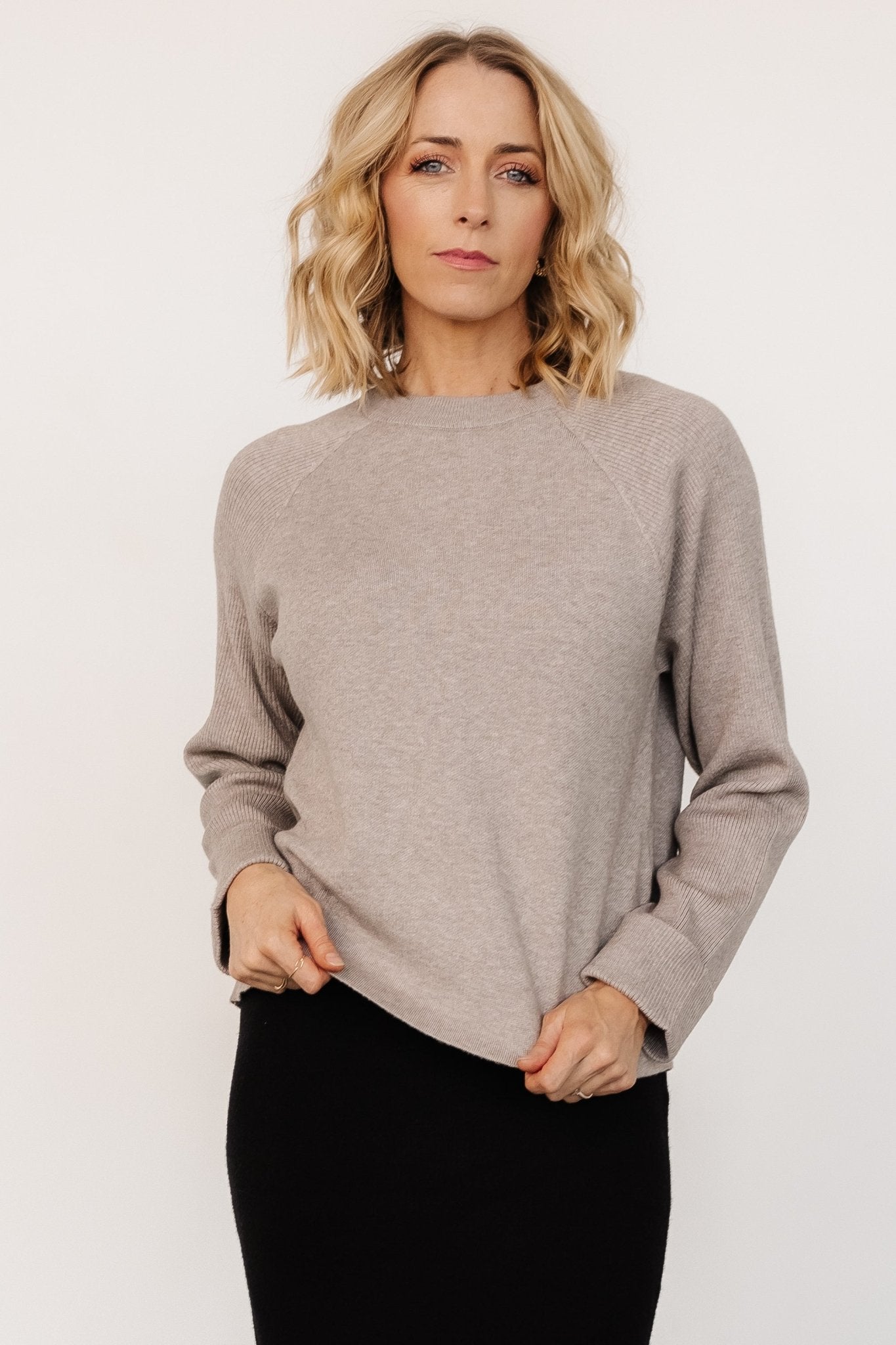 Helena Knit Sweater | Stone - Baltic Born