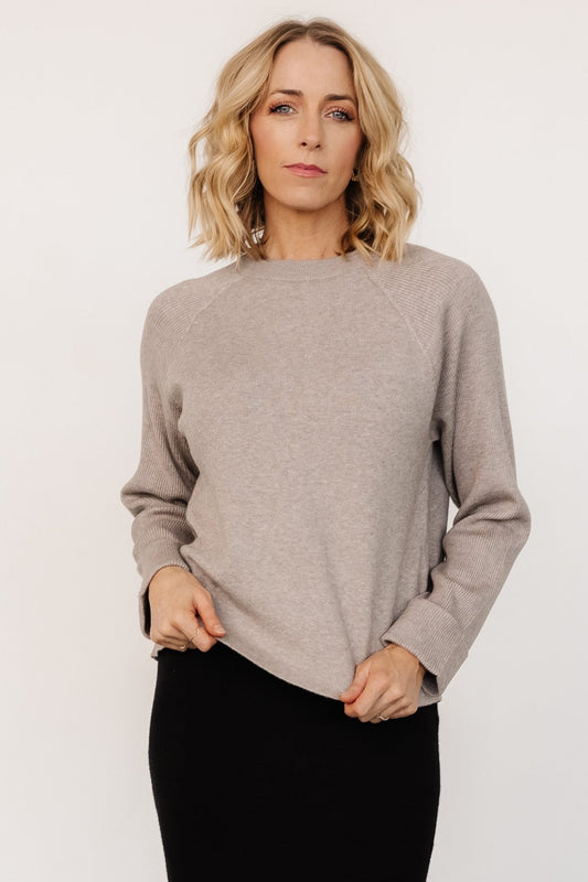 Helena Knit Sweater | Stone - Baltic Born