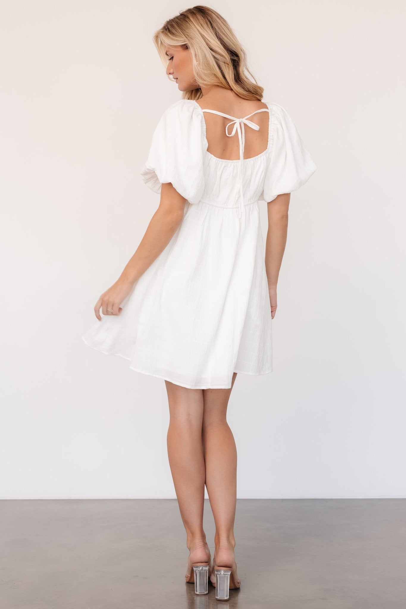 Hilaree Short Dress | Off White - Baltic Born