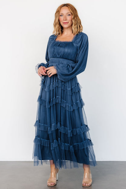 Hilda Tulle Maxi Dress | Vintage Navy - Baltic Born