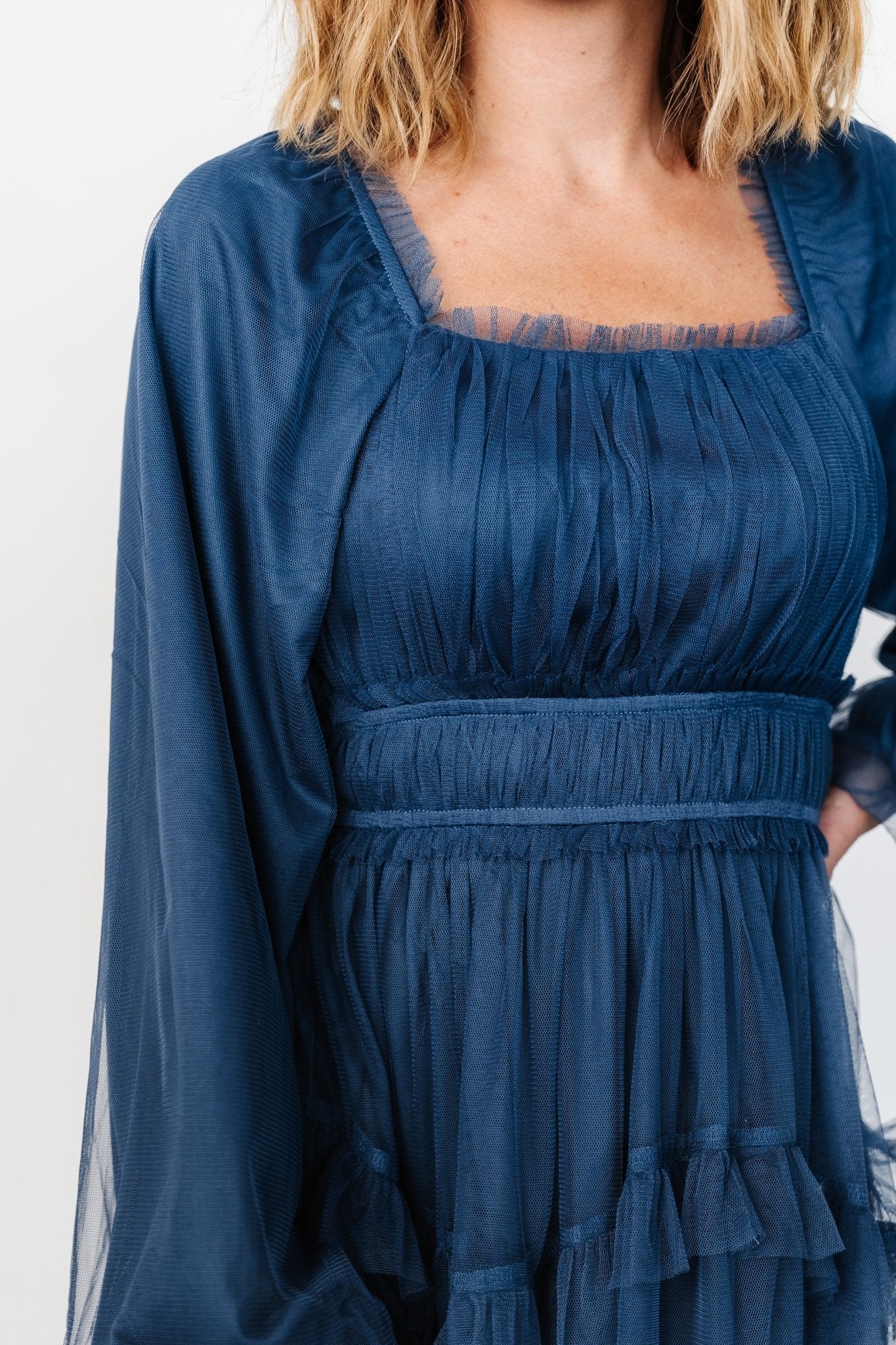 Hilda Tulle Maxi Dress | Vintage Navy - Baltic Born