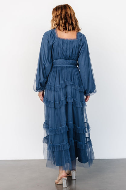 Hilda Tulle Maxi Dress | Vintage Navy - Baltic Born