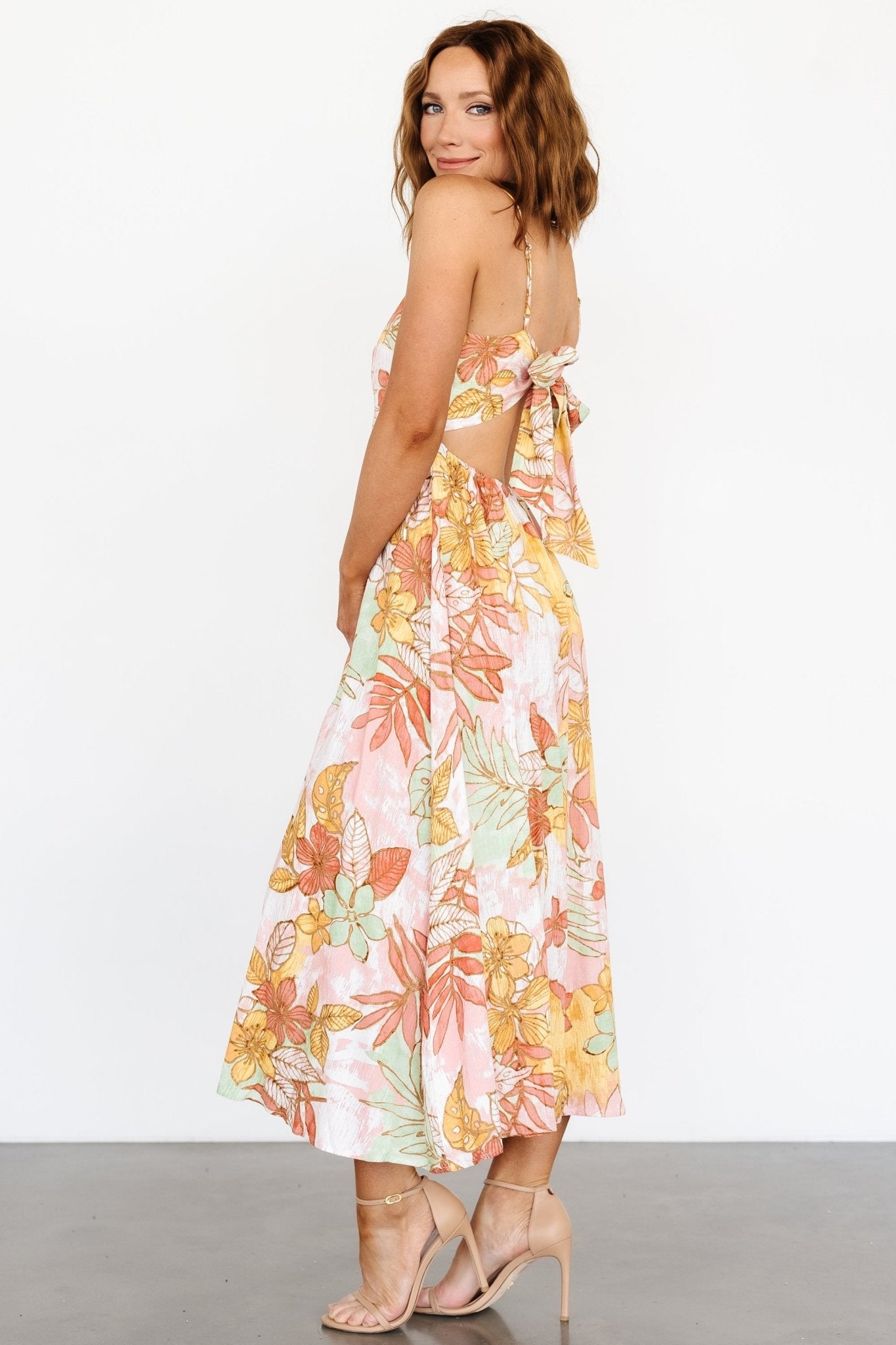 Hilo Back Tie Maxi Dress | Multi - Baltic Born