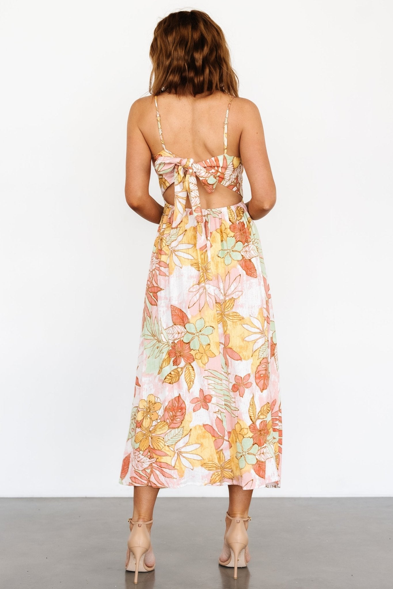 Hilo Back Tie Maxi Dress | Multi - Baltic Born