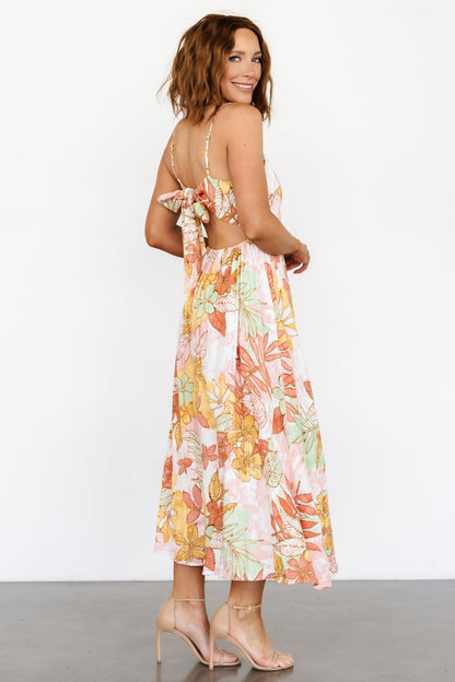 Hilo Back Tie Maxi Dress | Multi - Baltic Born