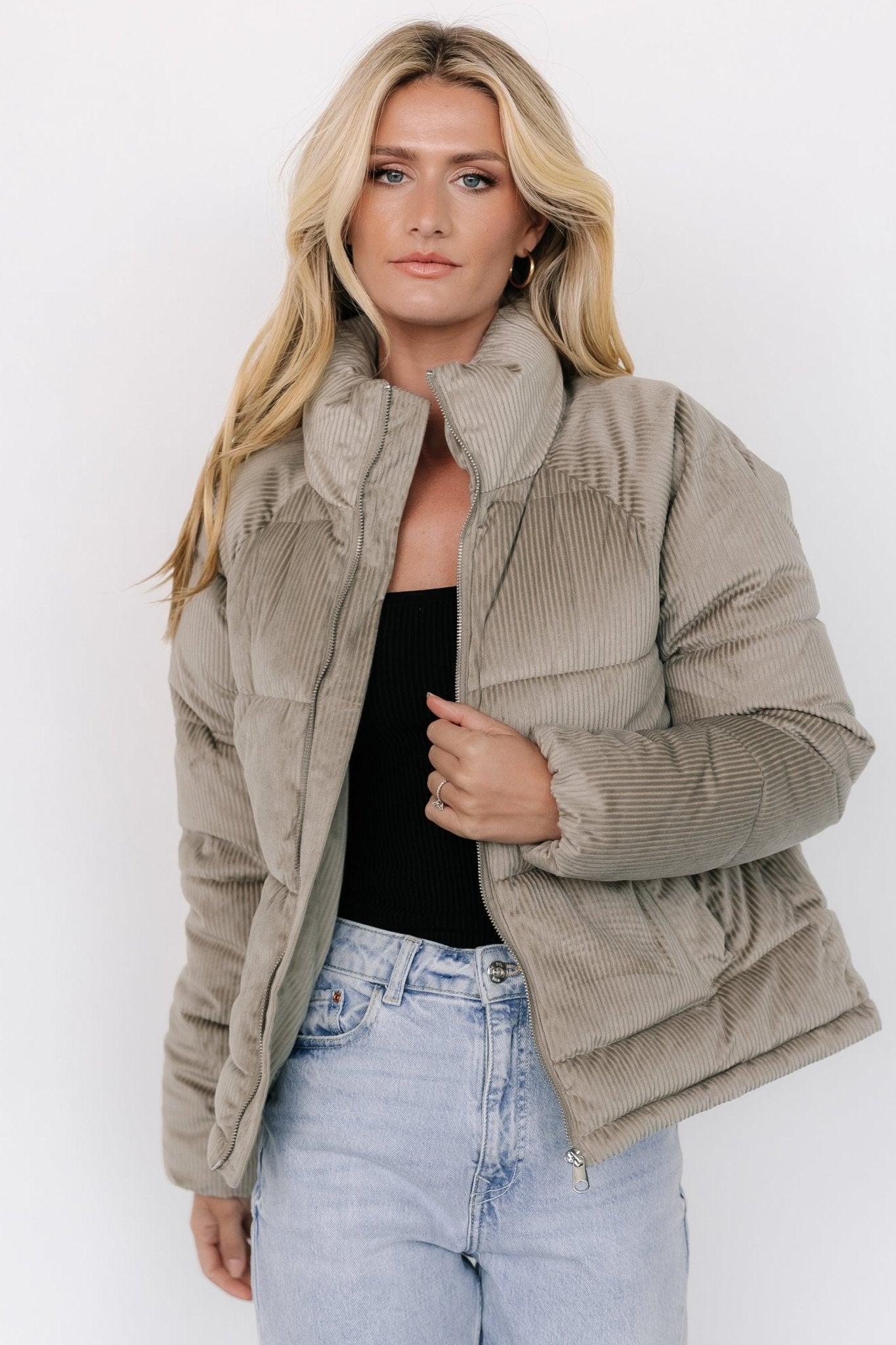 Holden Corduroy Puffer Jacket | Dusty Sage - Baltic Born