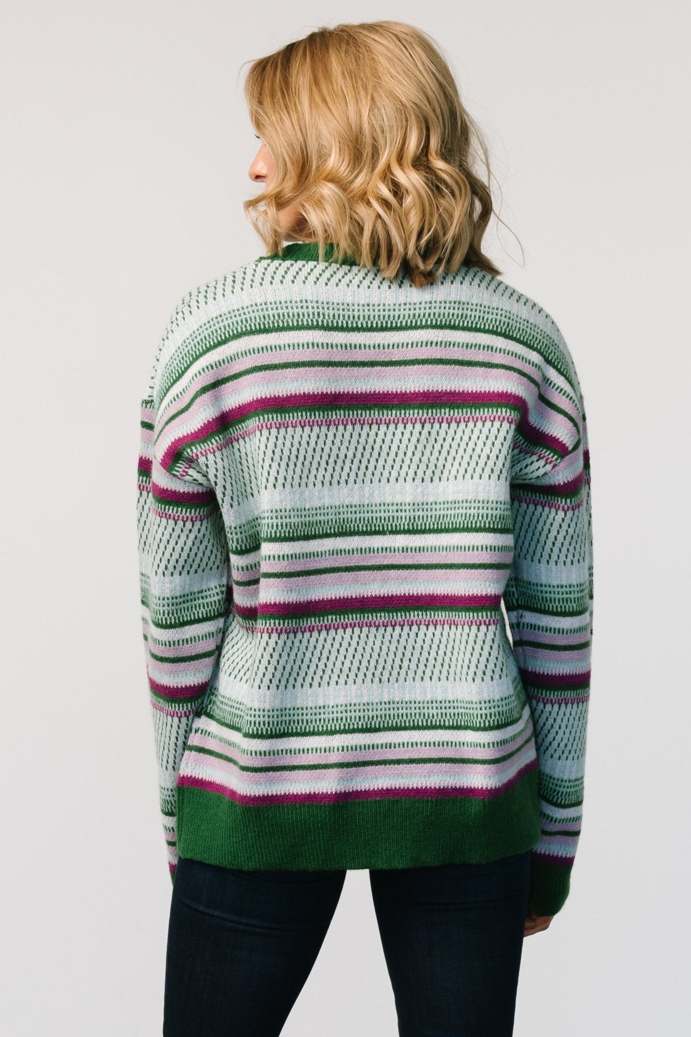 Holmes Sweater | Green Multi - Baltic Born