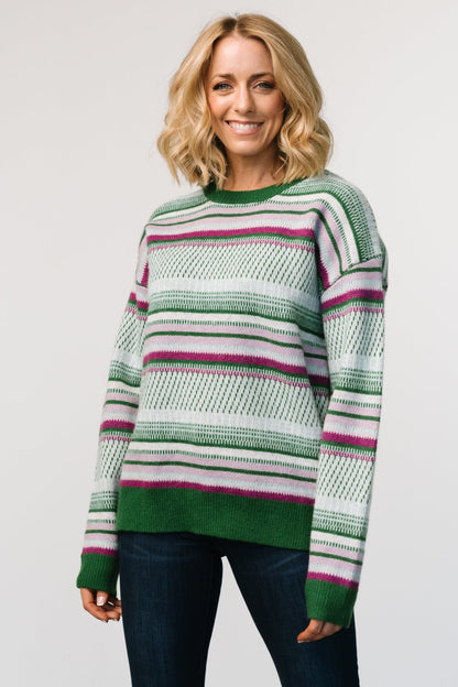 Holmes Sweater | Green Multi - Baltic Born