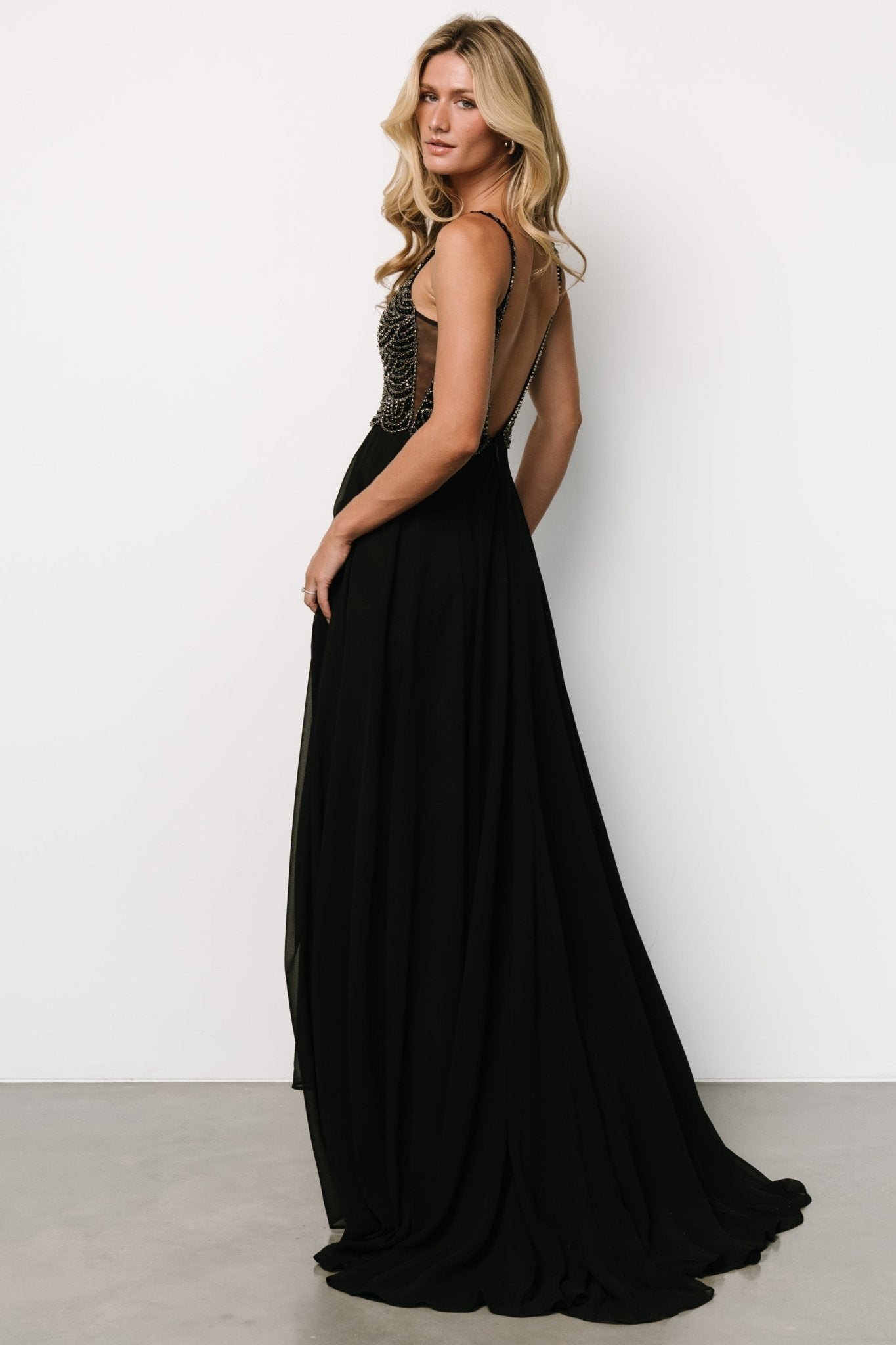 Honor Beaded Bridal Gown | Black - Baltic Born