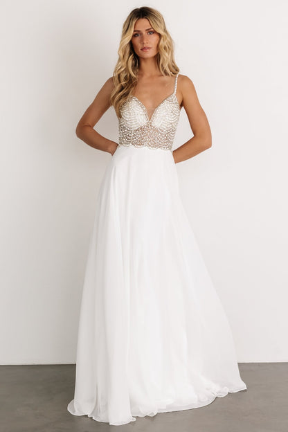 Honor Beaded Bridal Gown | Off White - Baltic Born