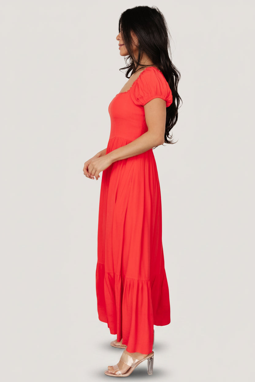 Ilona Maxi Dress | Cherry Red
