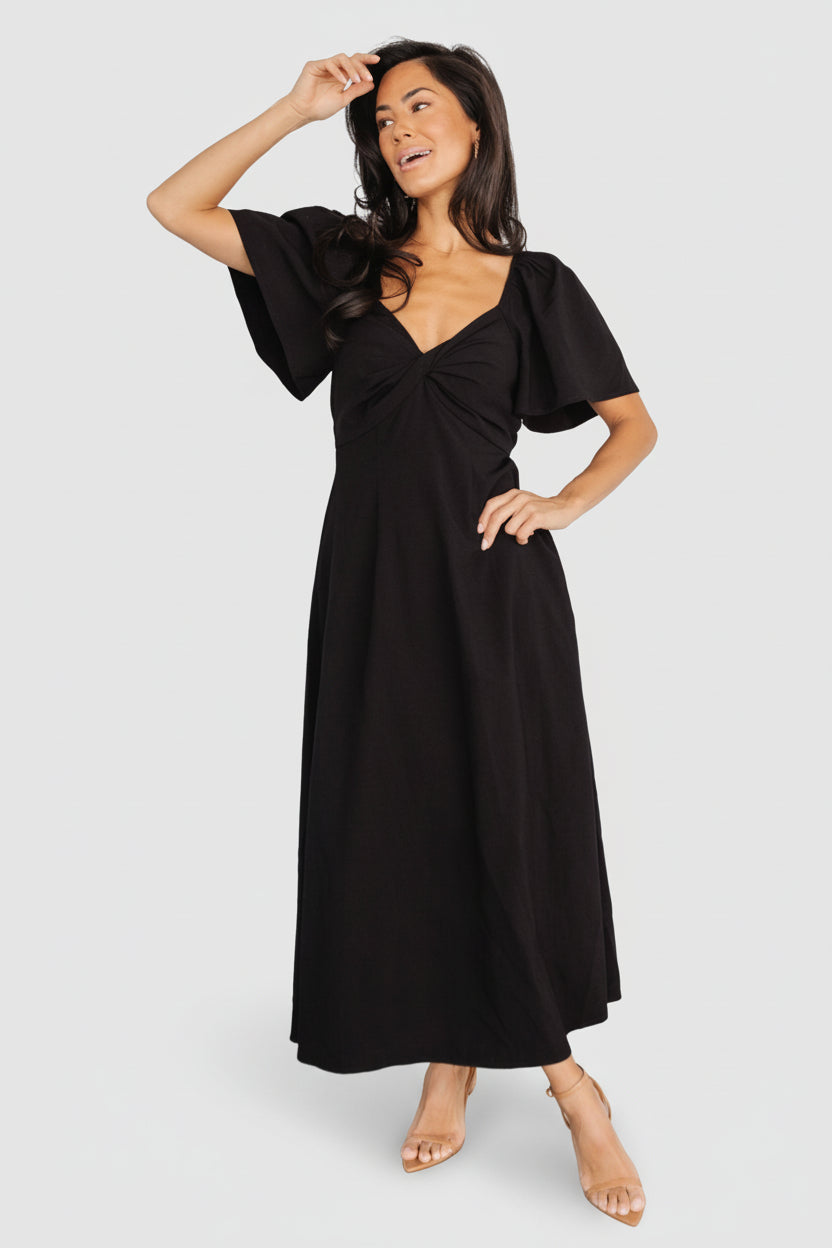 Baltic Born Womens Indie Back Tie Dress | Black