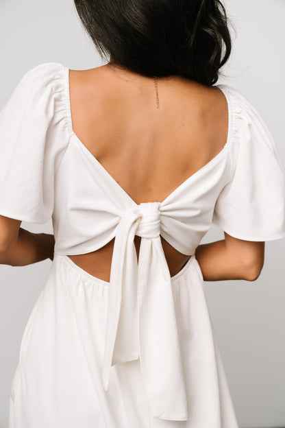 Indie Back Tie Dress | Off White - Baltic Born