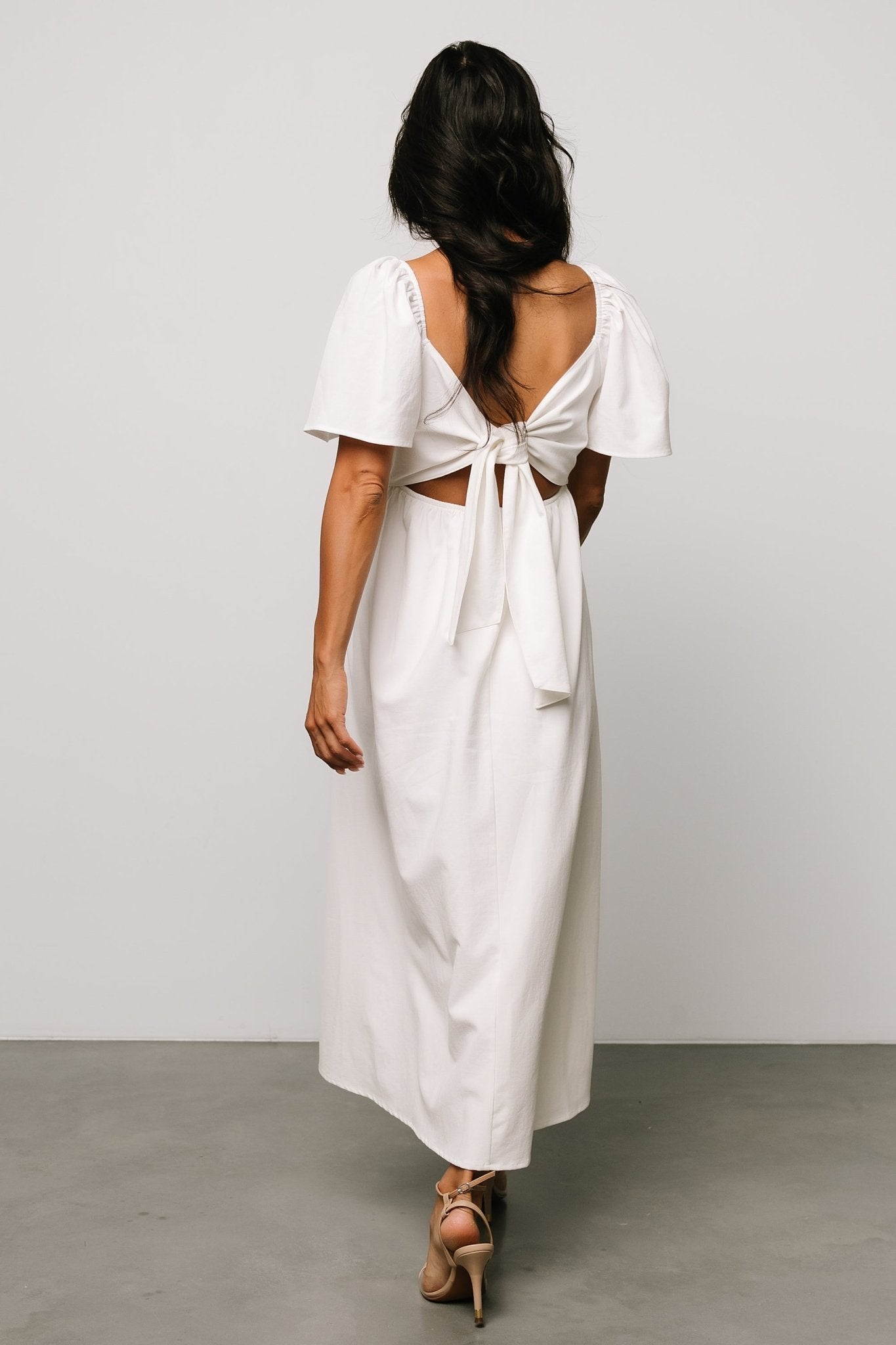 Indie Back Tie Dress | Off White - Baltic Born