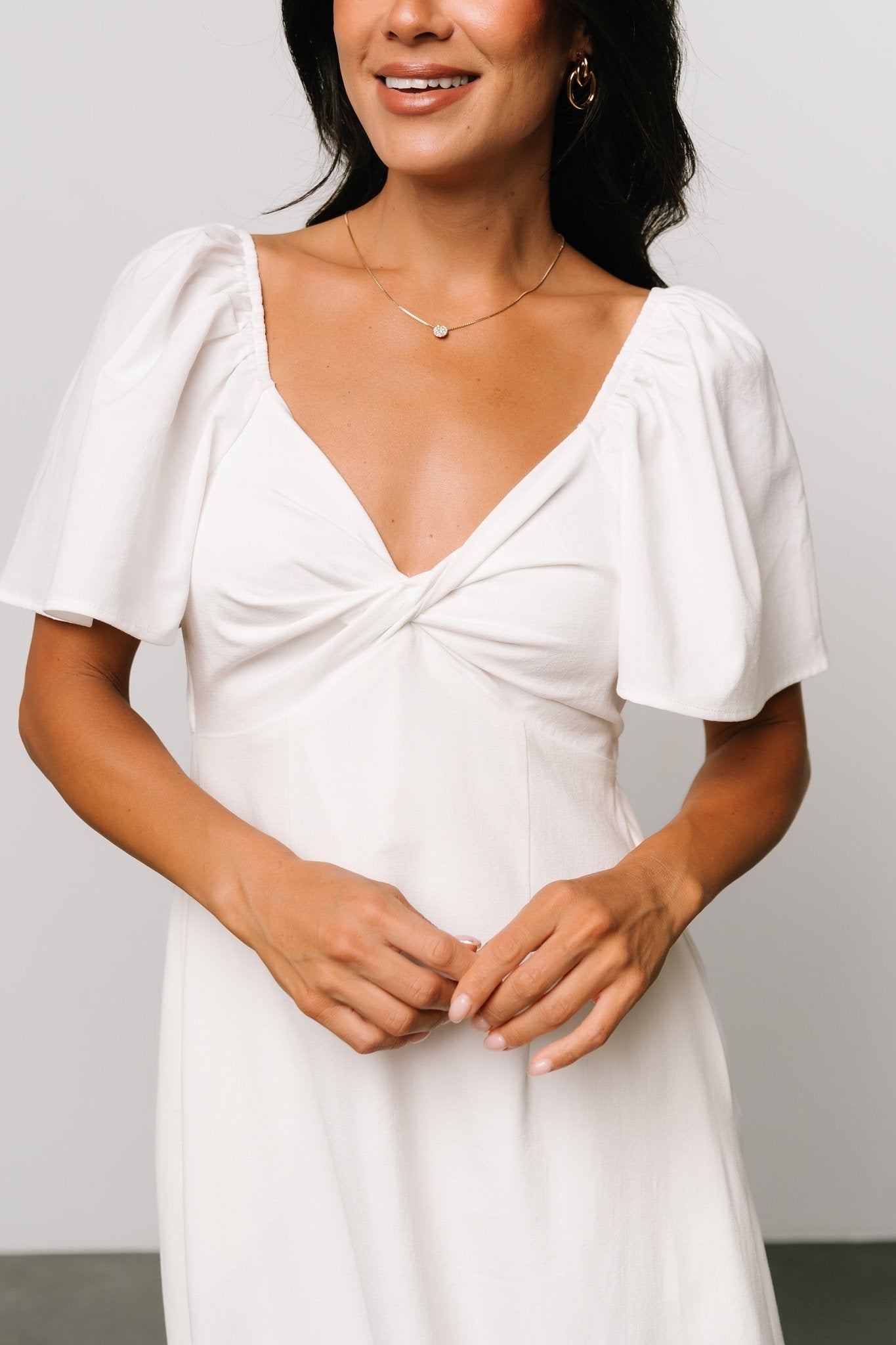 Indie Back Tie Dress | Off White - Baltic Born