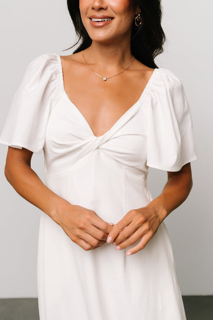 Indie Back Tie Dress | Off White - Baltic Born