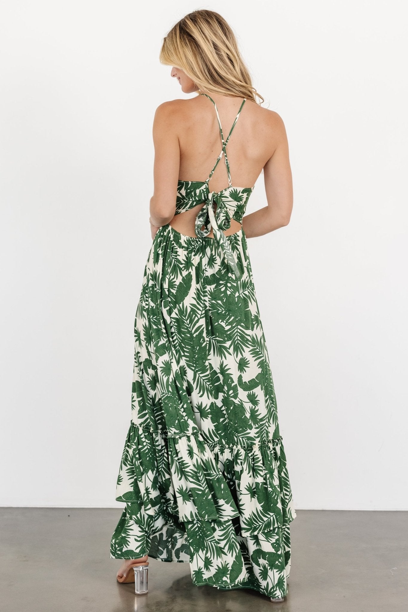 Indio Maxi Dress | Green Print - Baltic Born