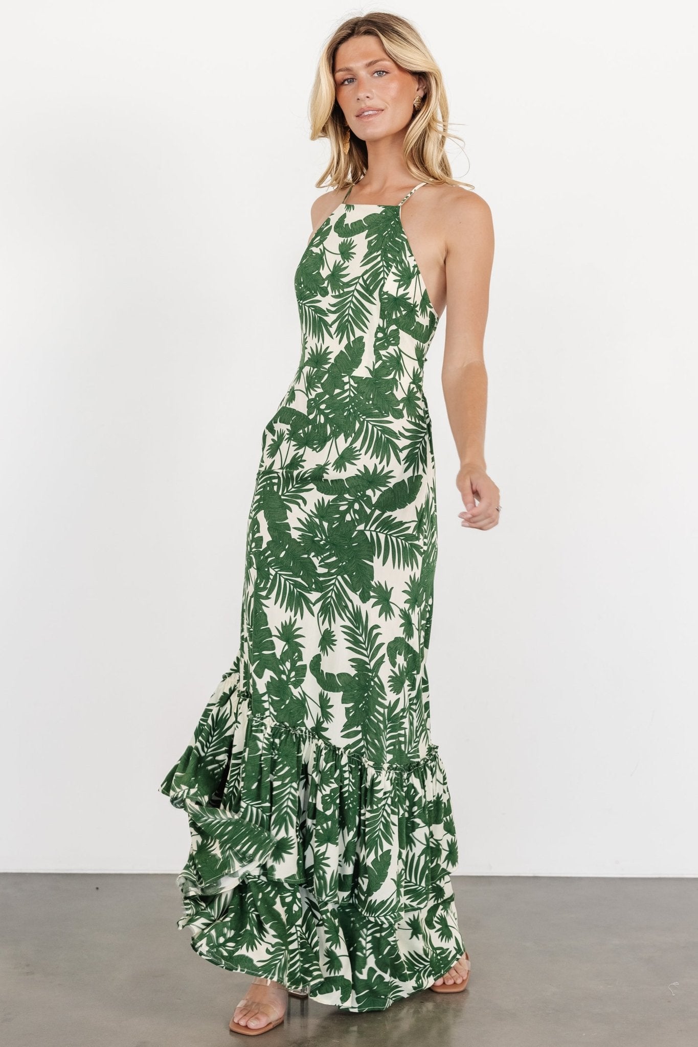 Indio Maxi Dress | Green Print - Baltic Born