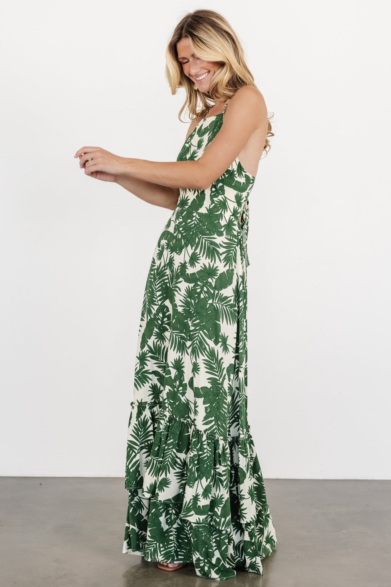 Indio Maxi Dress | Green Print - Baltic Born