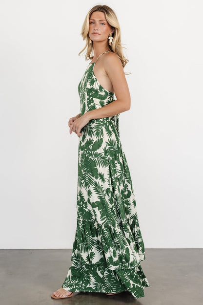 Indio Maxi Dress | Green Print - Baltic Born