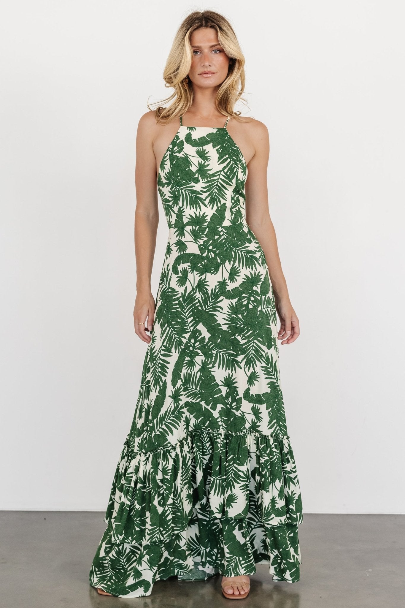 Indio Maxi Dress | Green Print - Baltic Born