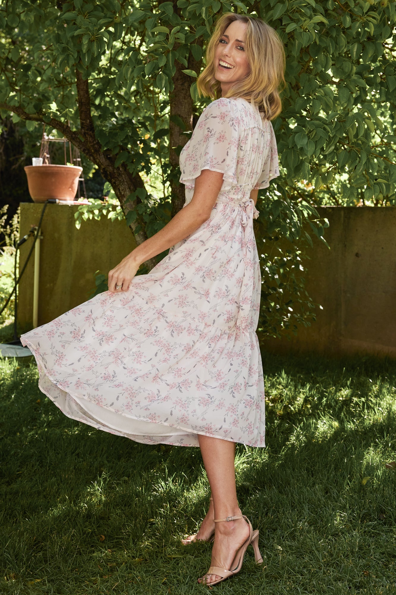 SP Red Iris Midi Dress main image 0
