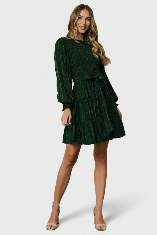 Smock Short Modal Dress Green