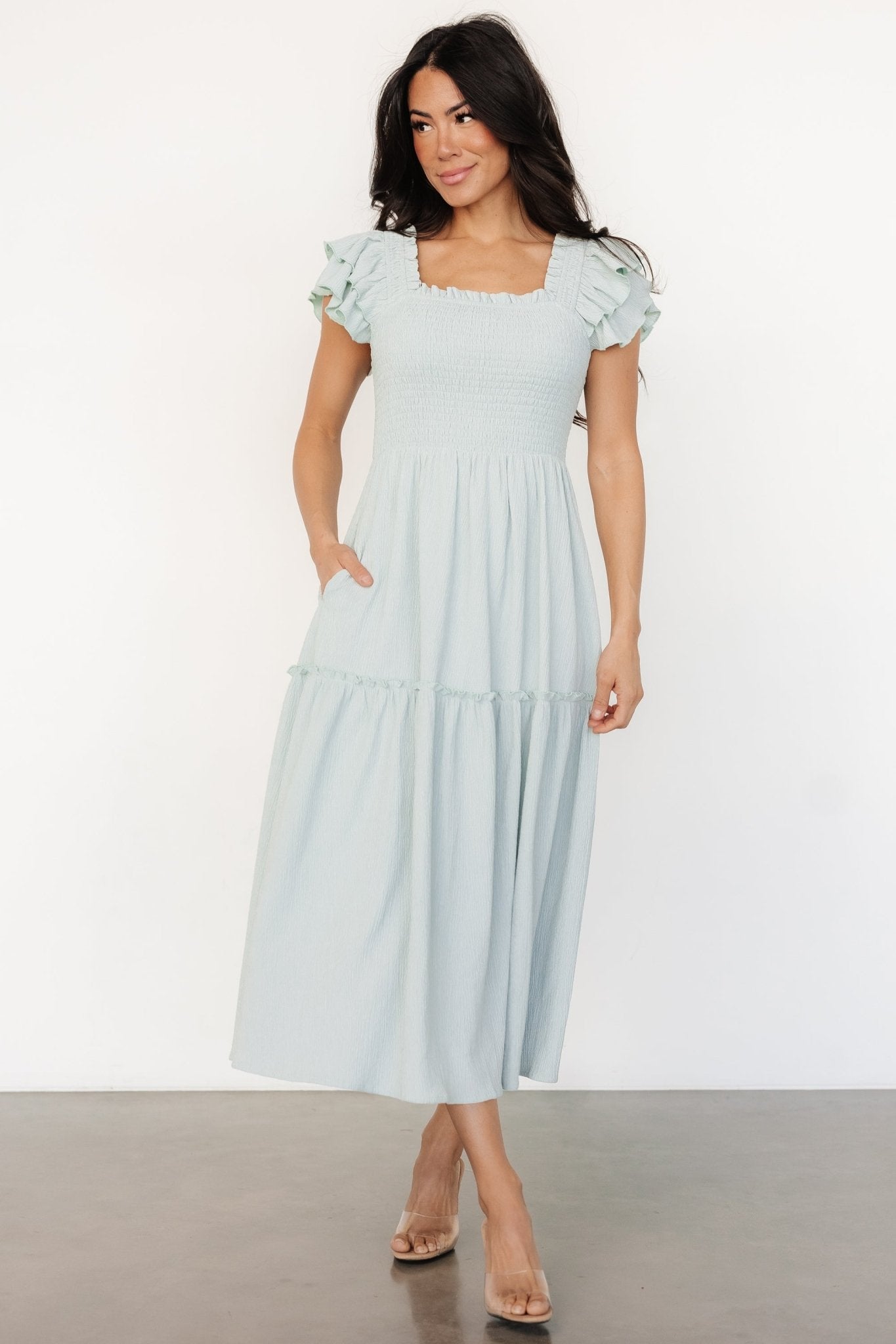 Jacie Smocked Midi Dress