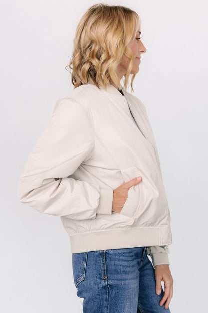 Jared Bomber Jacket | Oatmeal - Baltic Born