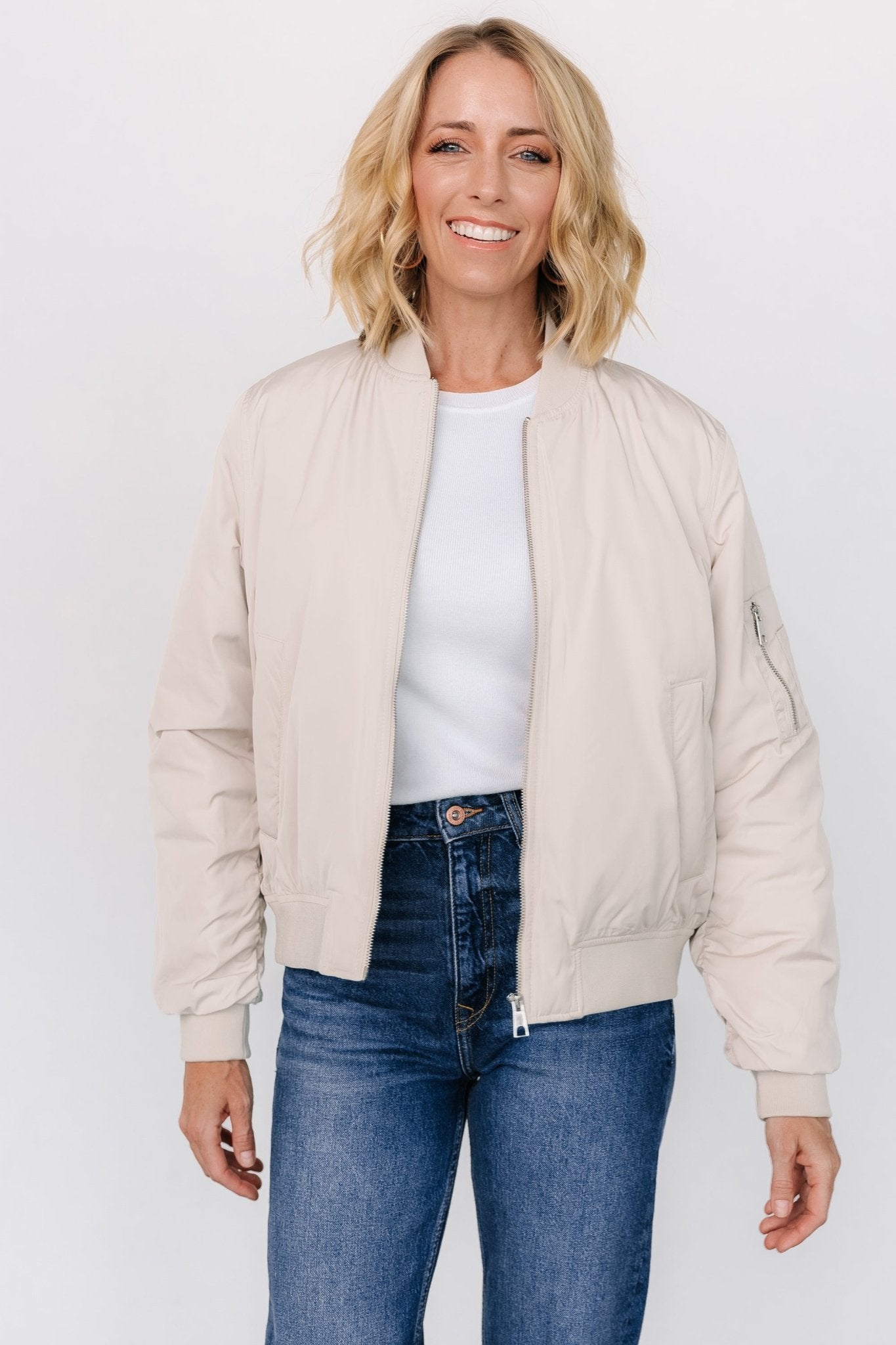 Jared Bomber Jacket | Oatmeal - Baltic Born