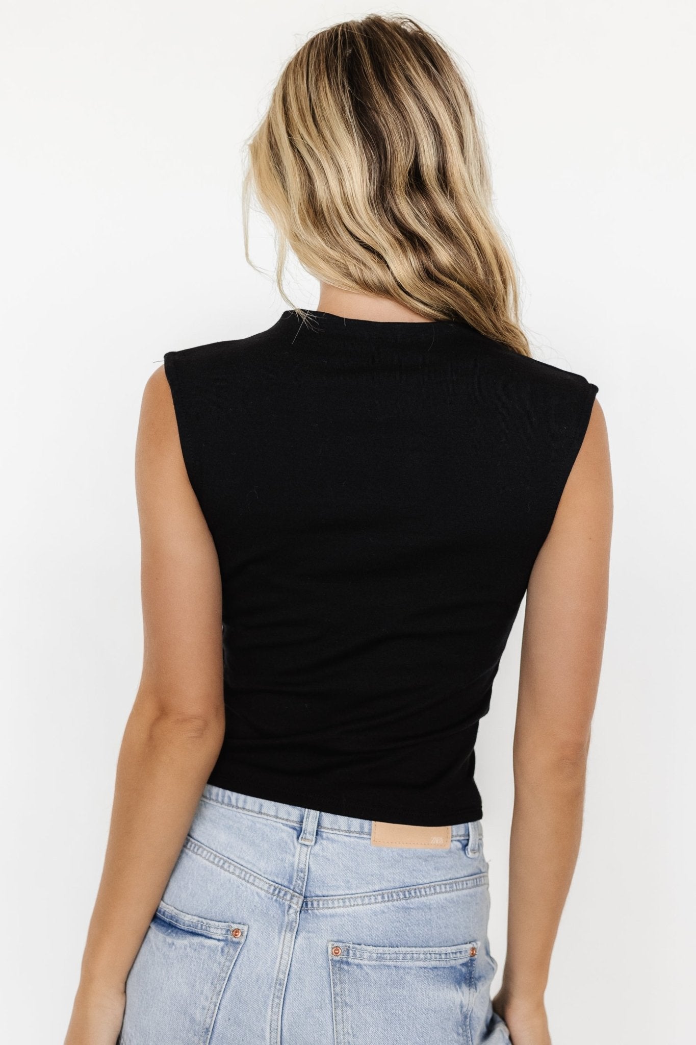 Jean Sleeveless Top | Black - Baltic Born