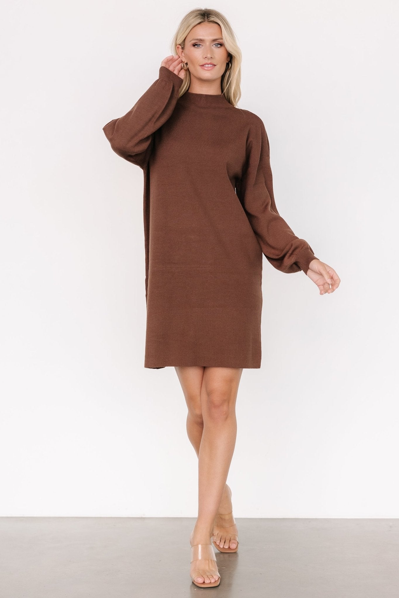 Jennings Sweater Dress | Brown - Baltic Born