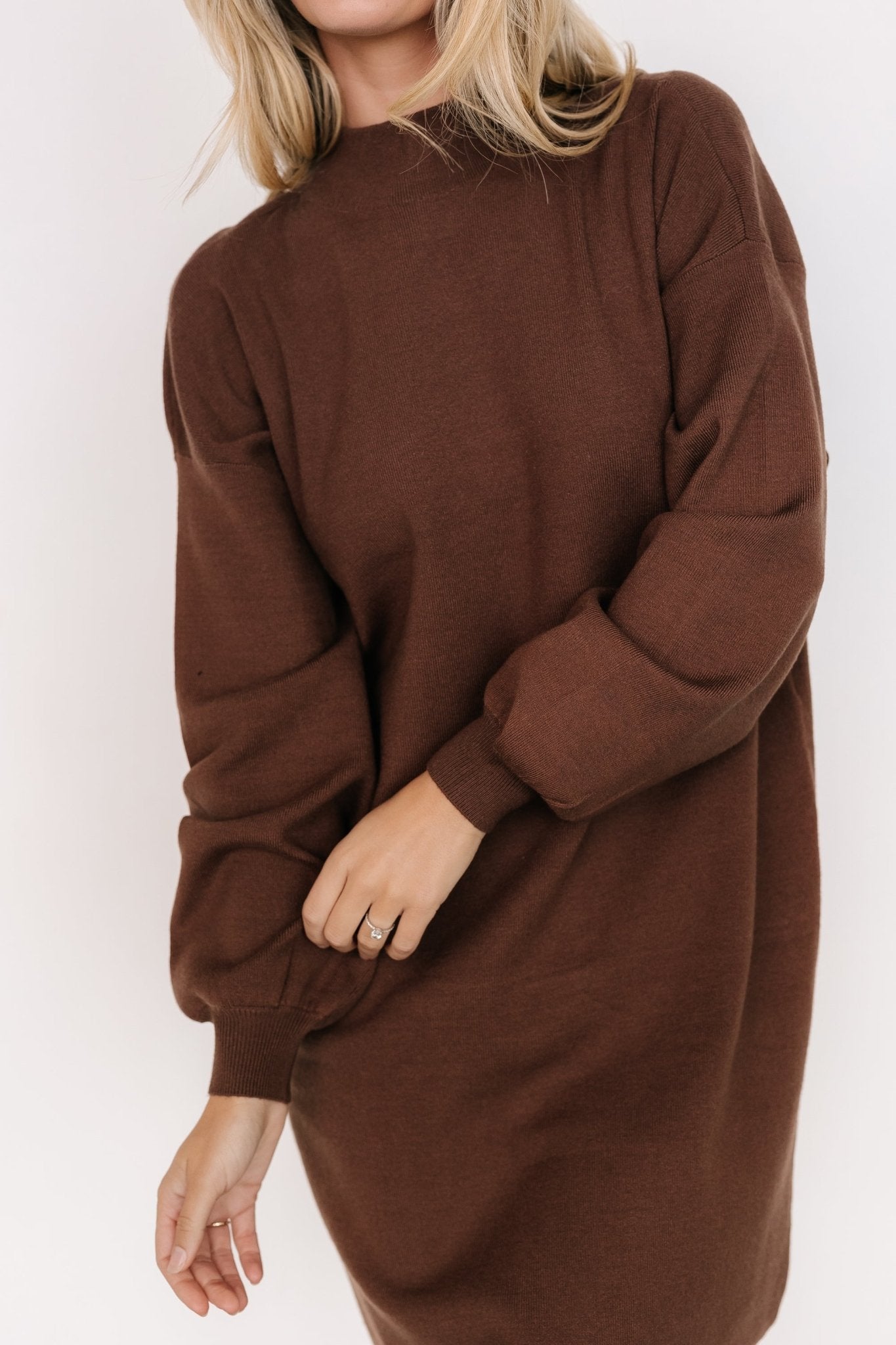 Jennings Sweater Dress | Brown - Baltic Born