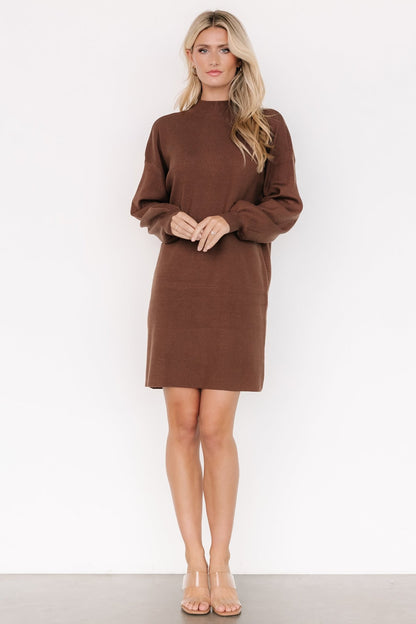 Jennings Sweater Dress | Brown - Baltic Born