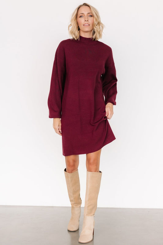 Jennings Sweater Dress | Mulberry - Baltic Born