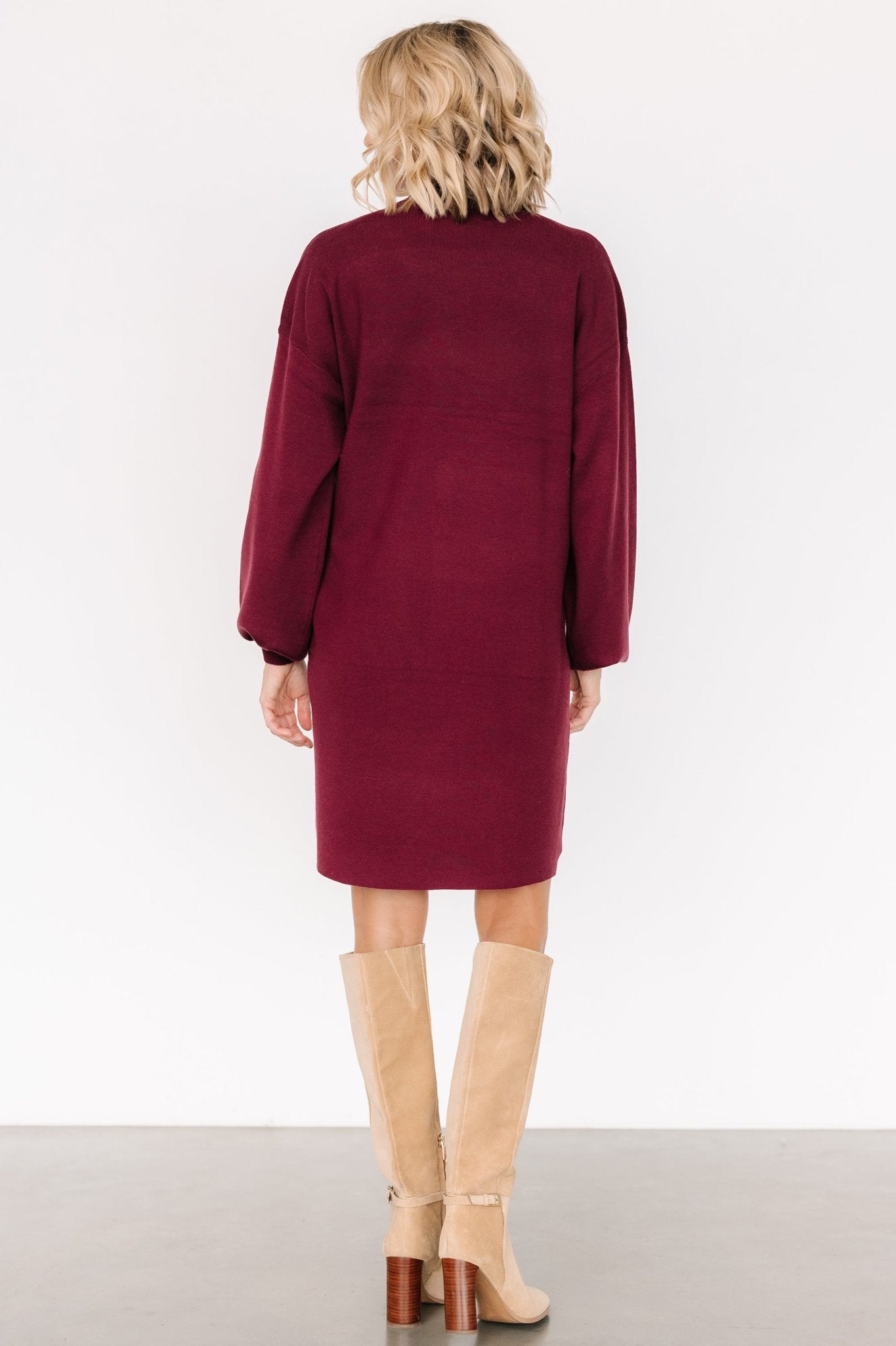 Jennings Sweater Dress | Mulberry - Baltic Born