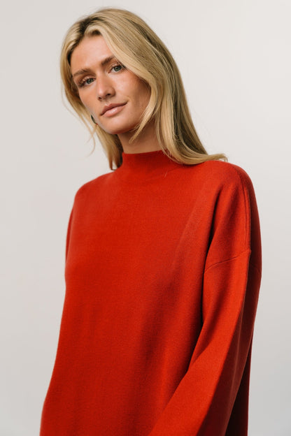 Jennings Sweater Dress | Red - Baltic Born