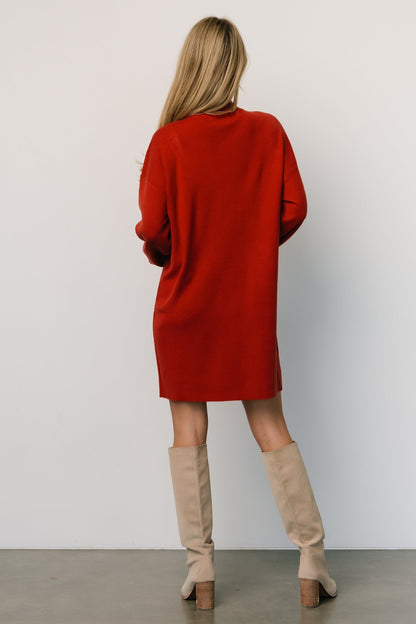 Jennings Sweater Dress | Red - Baltic Born