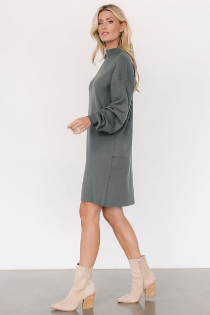 Jennings Sweater Dress | Winter Green - Baltic Born