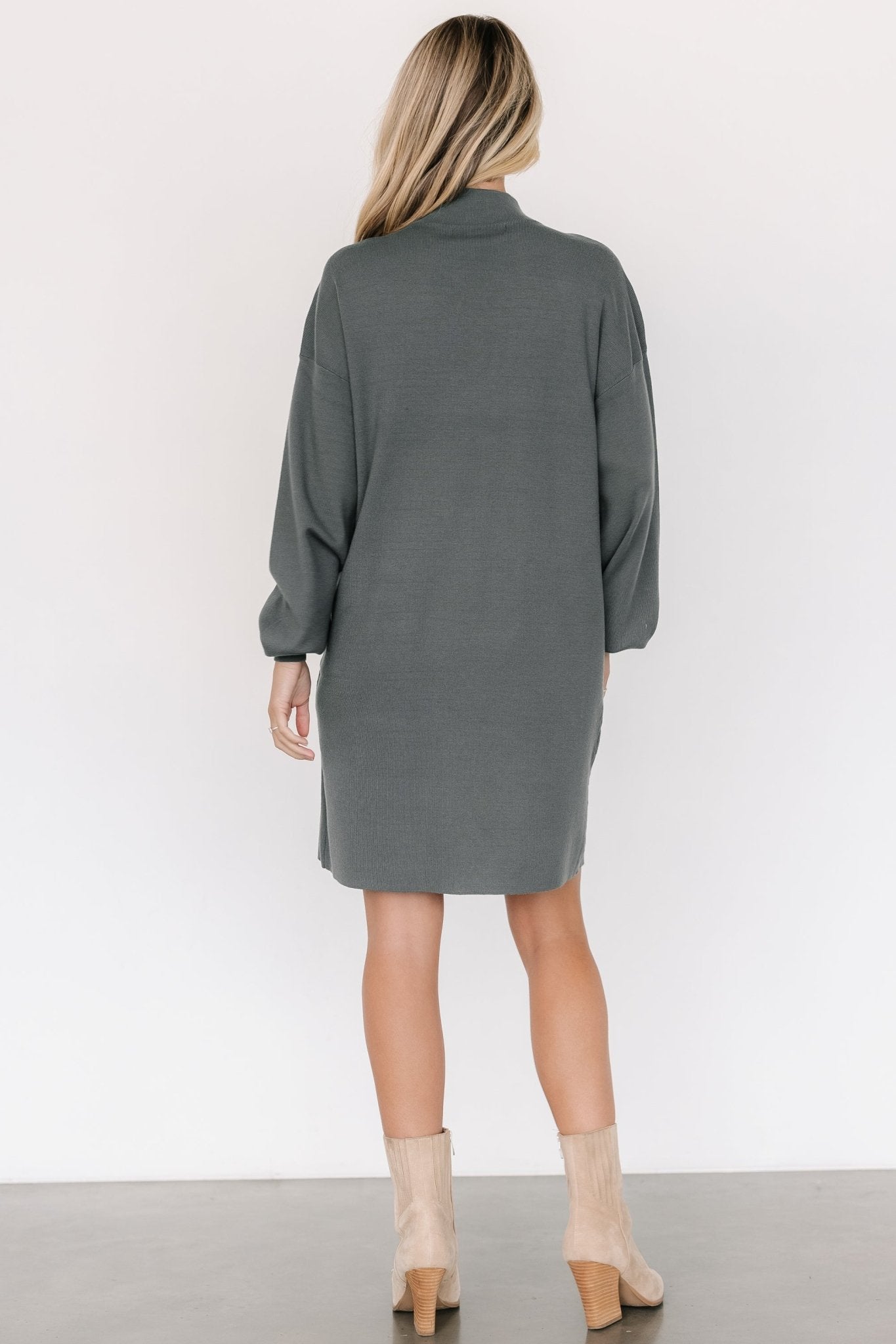 Jennings Sweater Dress | Winter Green - Baltic Born