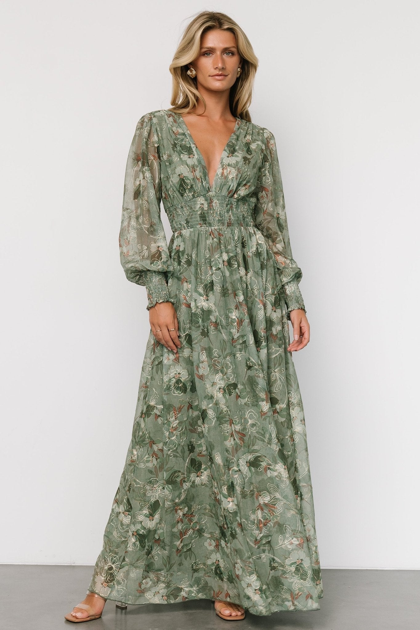 Jolie Embroidered Tulle Dress — Sage & Gold