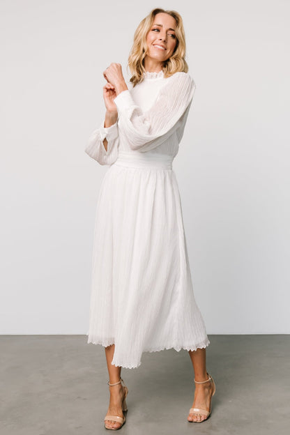 Julie Long Sleeve Dress | Off White - Baltic Born