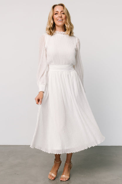 Julie Long Sleeve Dress | Off White - Baltic Born