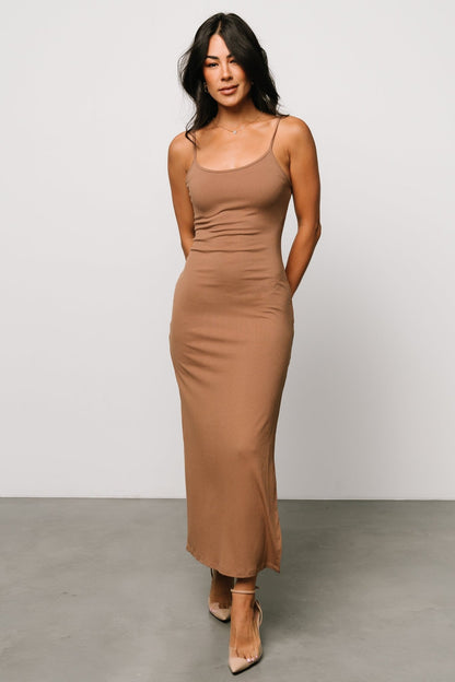 Kade Bodycon Tank Dress | Dusty Brown - Baltic Born