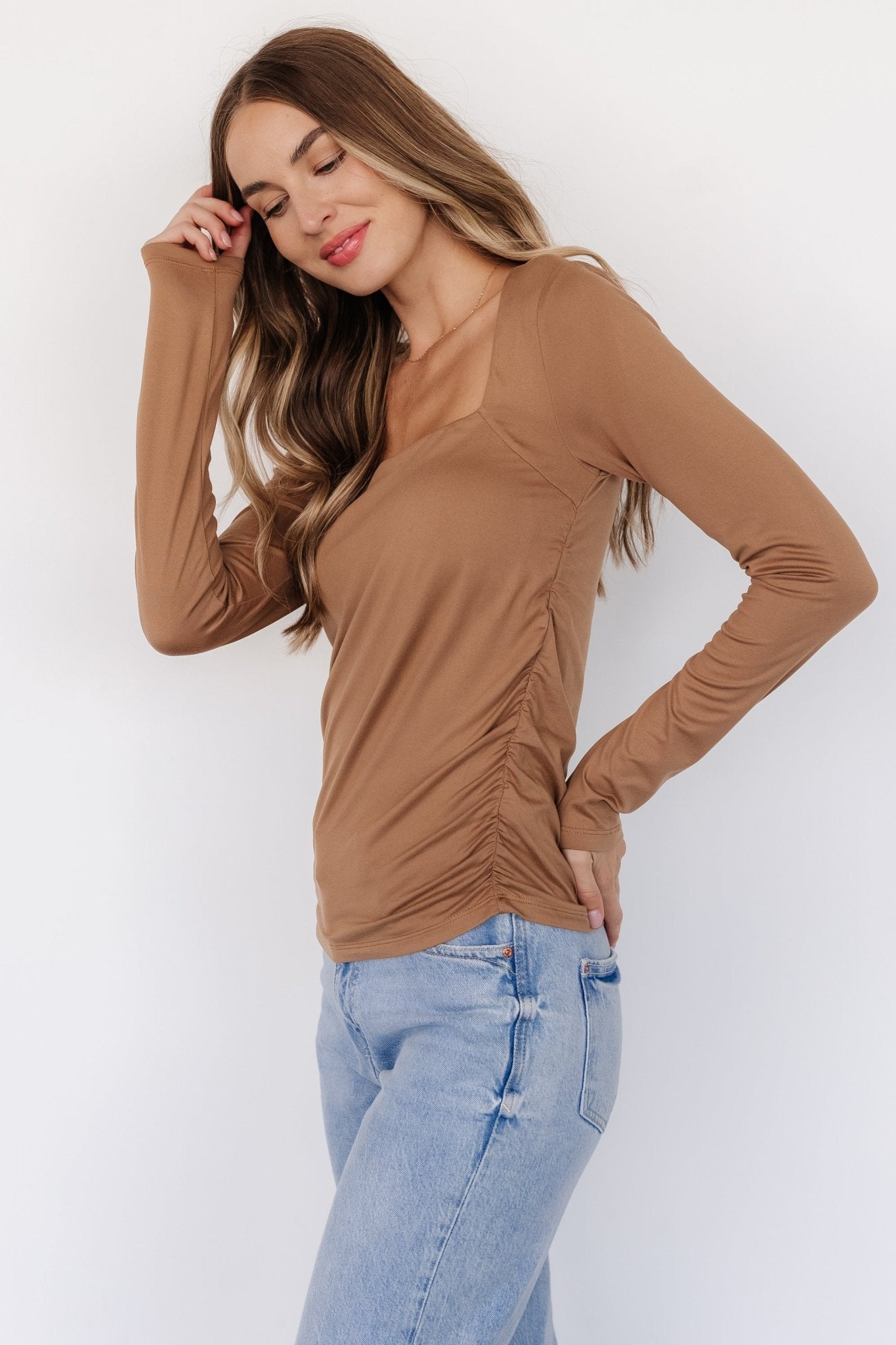 Kailee Top | Camel - Baltic Born