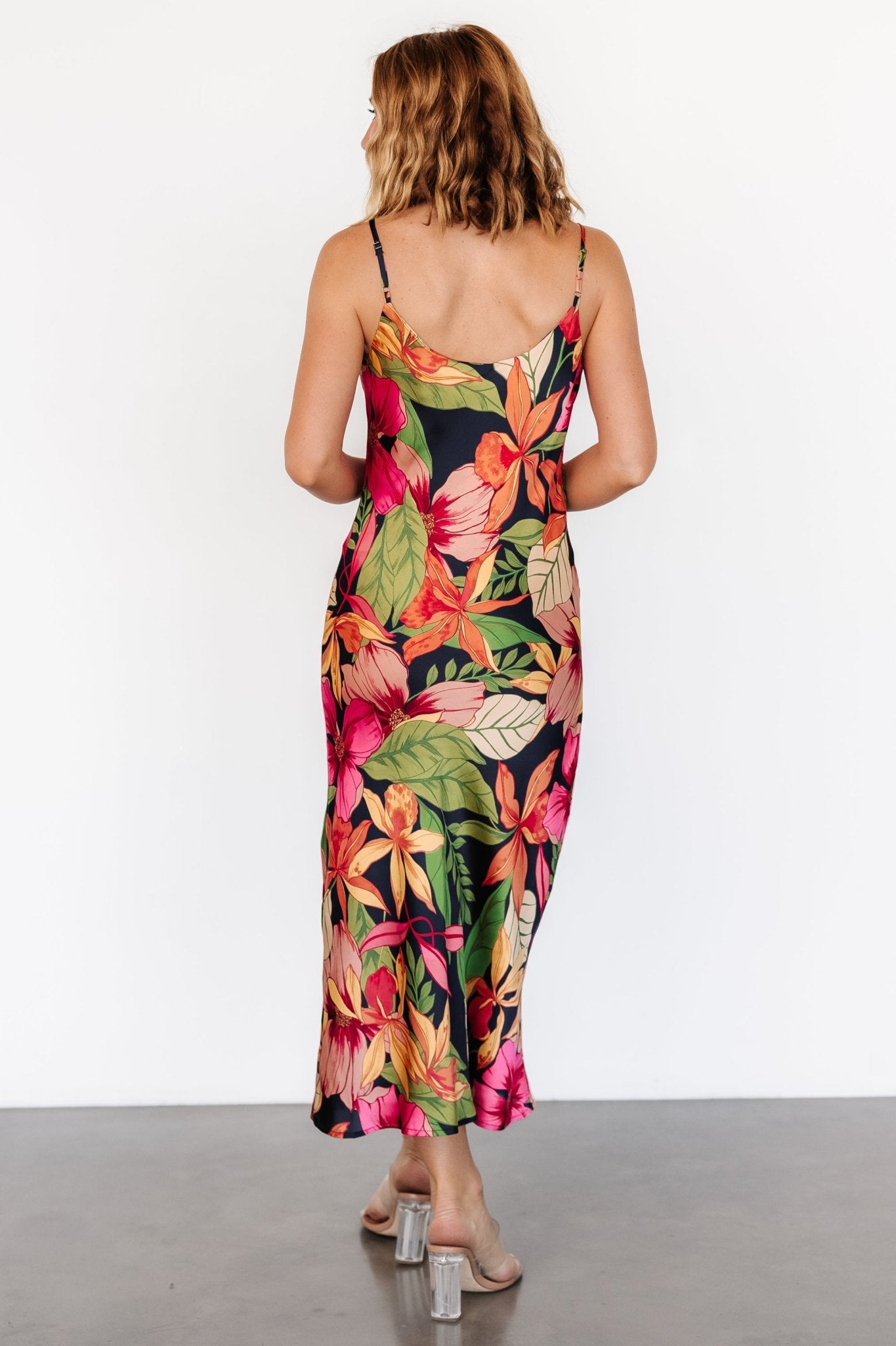 Kala Slip Midi Dress | Black Multi Floral - Baltic Born