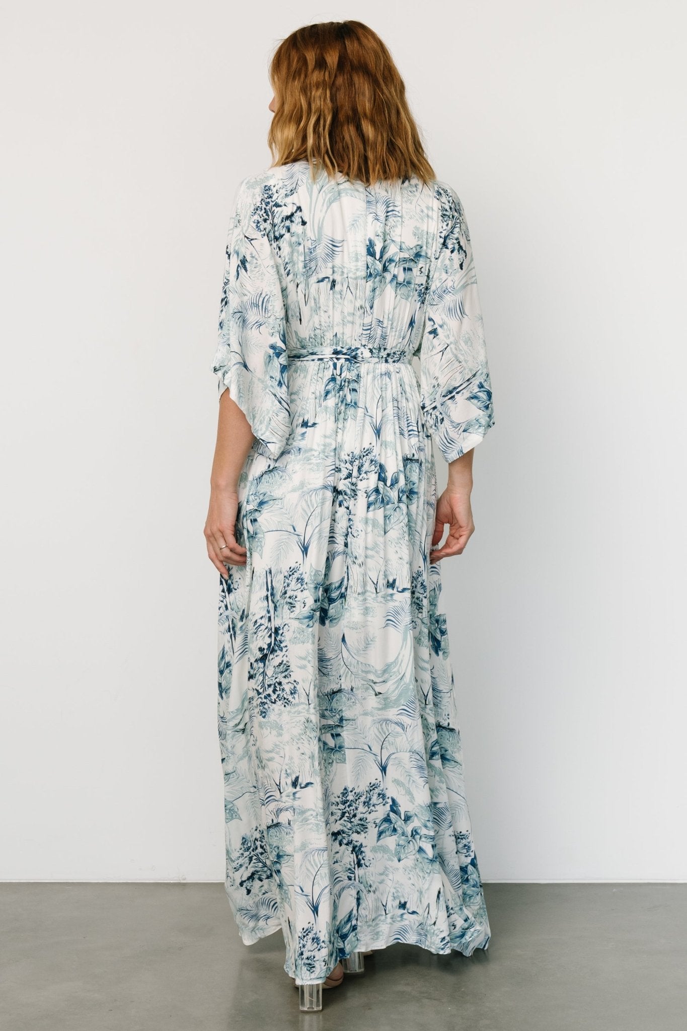 Kalea Maxi Dress | Blue + White - Baltic Born