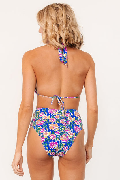 Kas Bikini Bottom | Blue + Multi Floral - Baltic Born